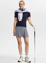 J.Lindeberg Damen Pip Golf-Poloshirt – Moonbeam