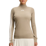 J.Lindeberg Damen Adia gestrickter Golfpullover – Brindle