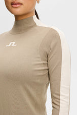 J.Lindeberg Damen Adia gestrickter Golfpullover – Brindle