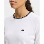 J.Lindeberg Damen Clarissa Windbreaker Golfpullover – Weiß