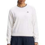 J.Lindeberg Damen Clarissa Windbreaker Golfpullover – Weiß