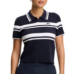 J.Lindeberg Athena gestricktes Golf-Poloshirt für Damen – JL Navy