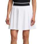 J.Lindeberg Women's Aella Flared Golf Skirt - White