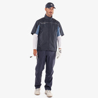 Galvin Green Air wasserdichte Kurzarm Golfjacke - Marine/Mondlicht Blau
