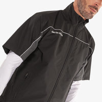 Galvin Green Air wasserdichte Kurzarm Golfjacke - Schwarz/Schmiedete Eisen