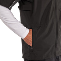Galvin Green Air wasserdichte Kurzarm Golfjacke - Schwarz/Schmiedete Eisen