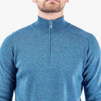 Galvin Green Chester Merino 1/4 Golfpullover - Blue Melange