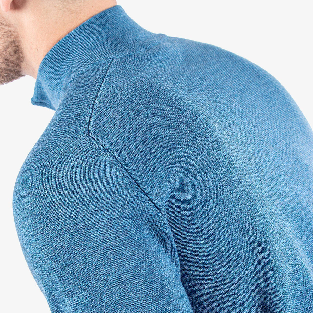 Galvin Green Chester Merino 1/4 Golfpullover - Blue Melange