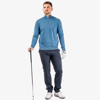 Galvin Green Chester Merino 1/4 Golfpullover - Blue Melange