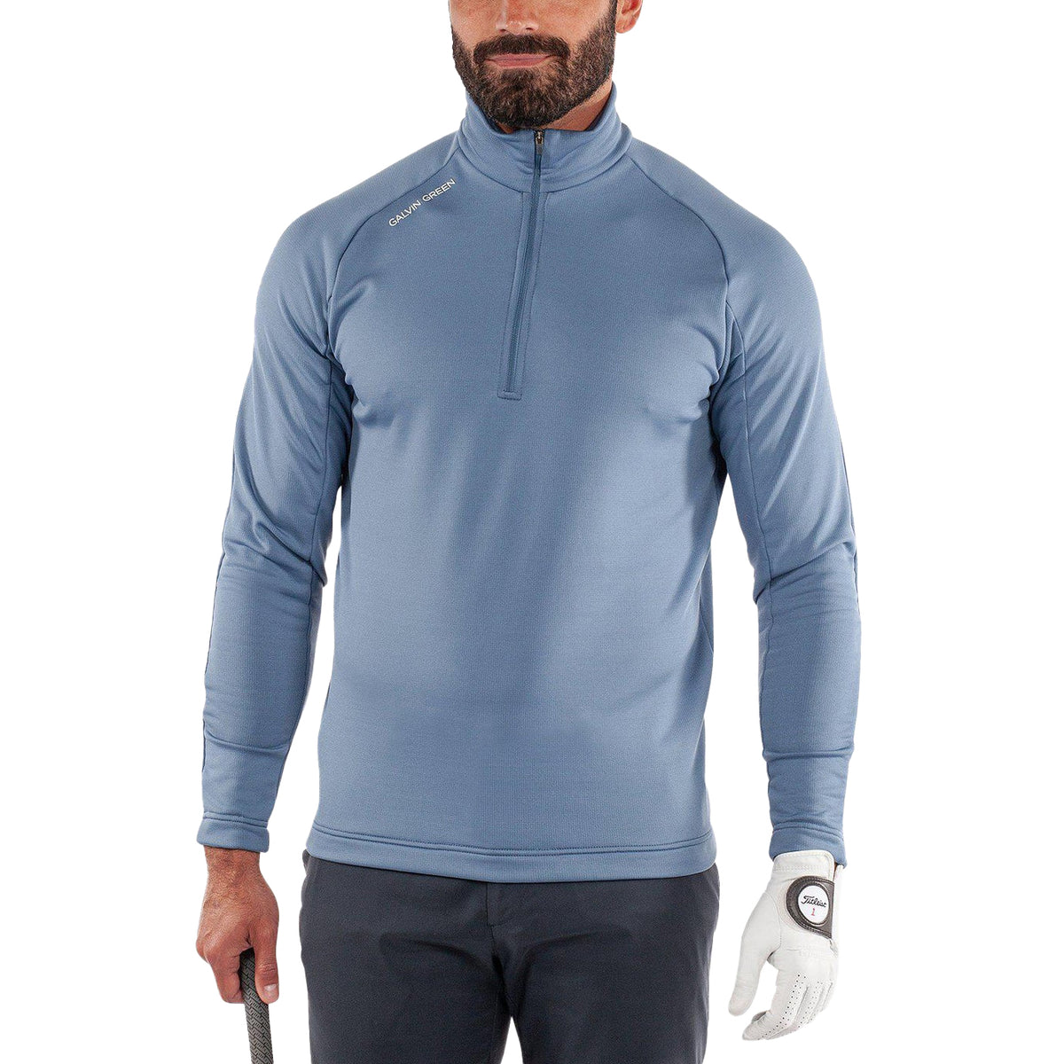 Galvin Green Drake Isolier 1/4 Reißverschluss mittelschicht - Mondlicht Blau