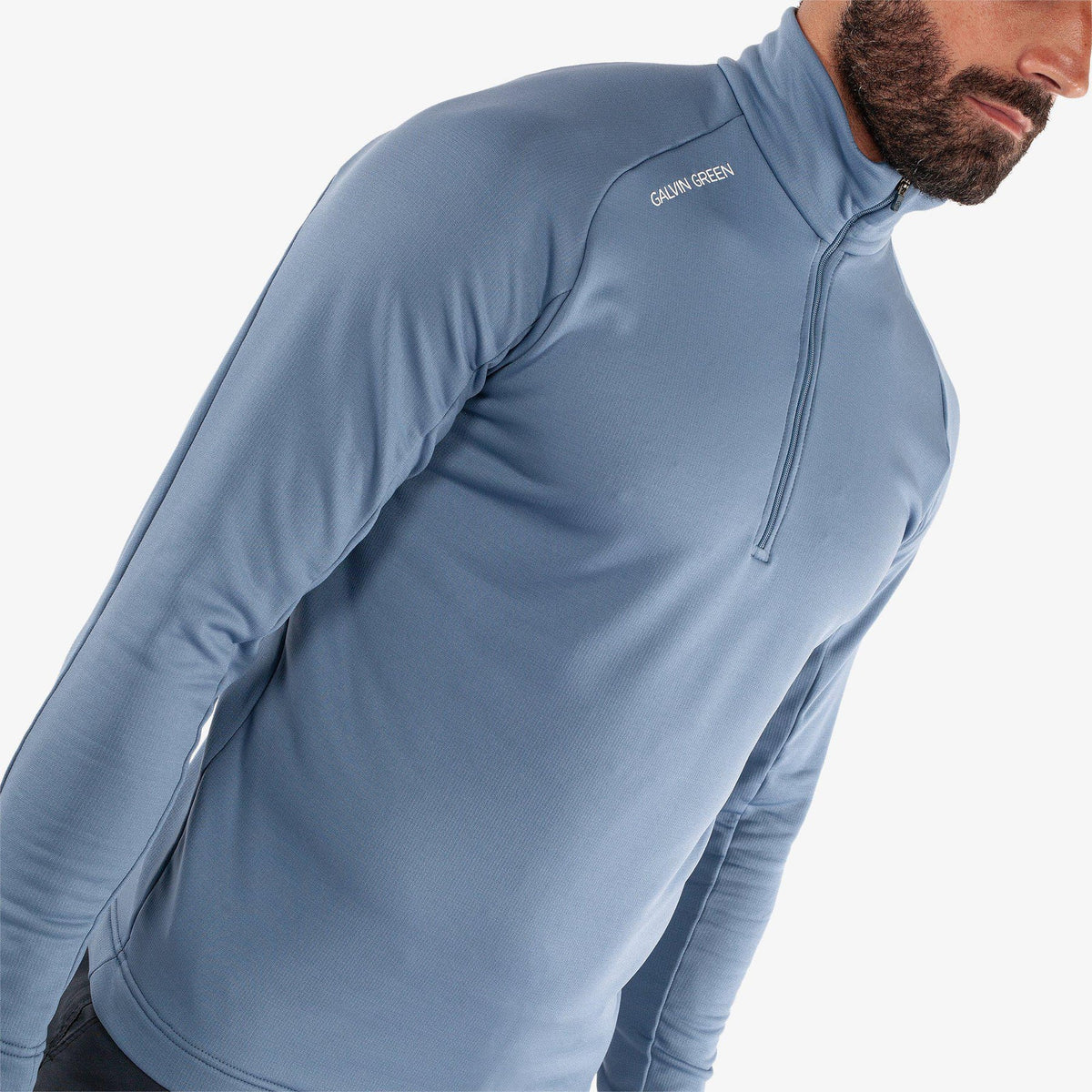 Galvin Green Drake Isolier 1/4 Reißverschluss mittelschicht - Mondlicht Blau