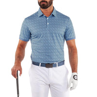 Galvin Green Manuel Golfhemd - Mondlicht Blau/Weiß