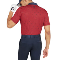 Galvin Green Marley atmungsaktives Golf Polo -Hemd - Rot/Marine