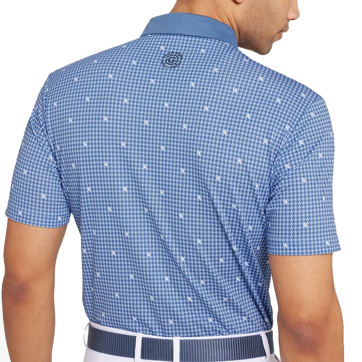Galvin Green Marley atmungsaktives Golf Polo -Hemd - Mondlicht Blau/Weiß
