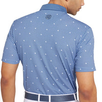 Galvin Green Marley atmungsaktives Golf Polo -Hemd - Mondlicht Blau/Weiß
