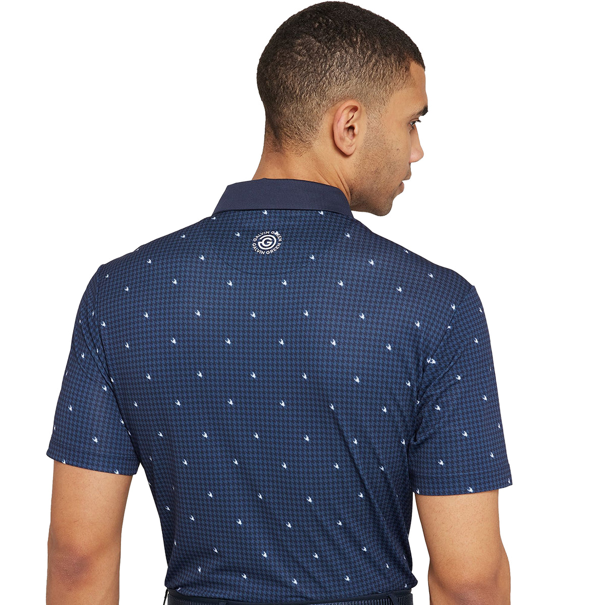 Galvin Green Marley atmungsaktives Golf Polo -Hemd - Marine/Weiß