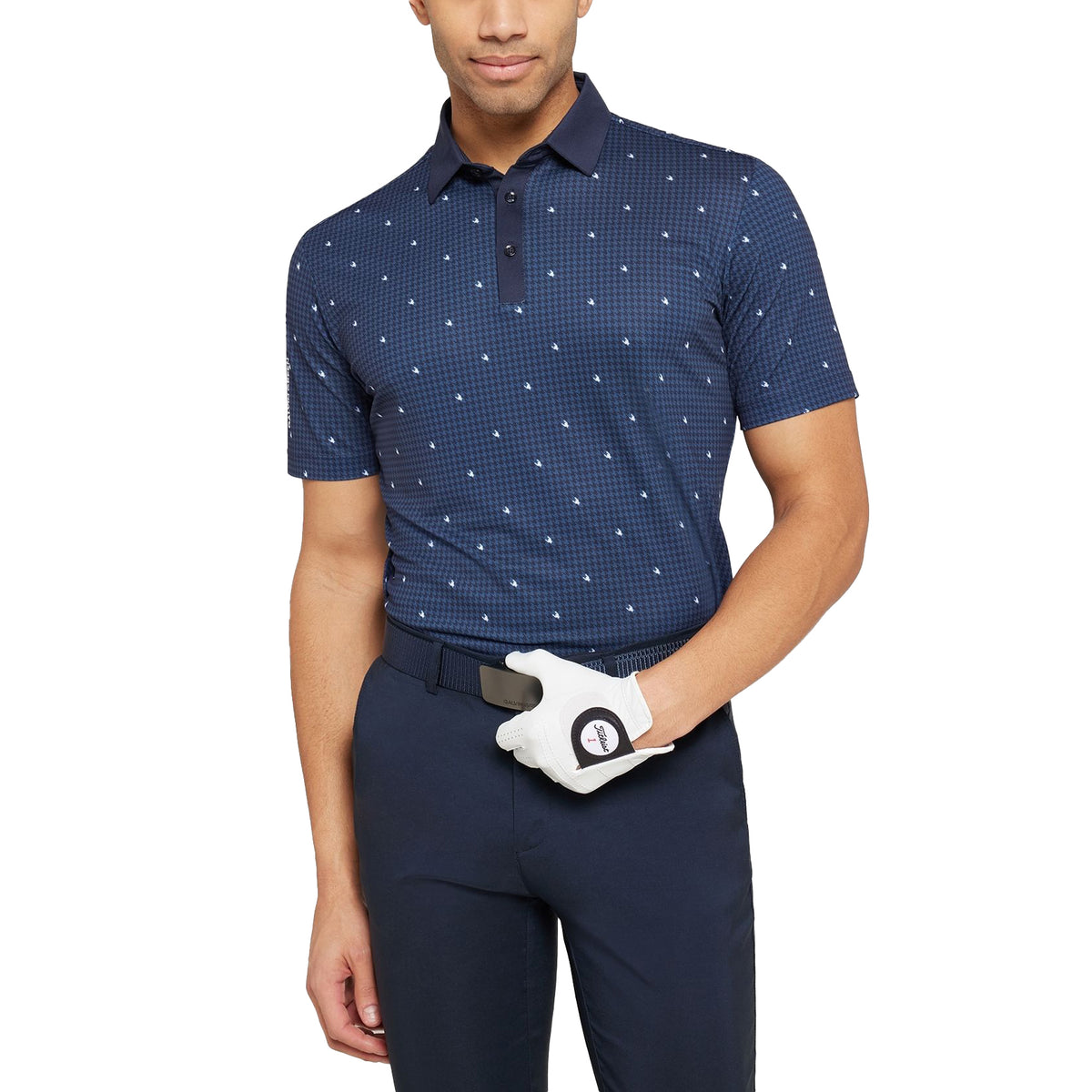Galvin Green Marley atmungsaktives Golf Polo -Hemd - Marine/Weiß