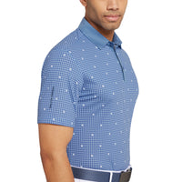 Galvin Green Marley atmungsaktives Golf Polo -Hemd - Mondlicht Blau/Weiß