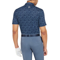 Galvin Green Marlo atmungsaktives Golf Polo -Hemd - Mondlicht Blau/Marine