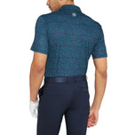 Galvin Green Marlo atmungsaktives Golf Polo -Hemd - Marine/Golfgrün