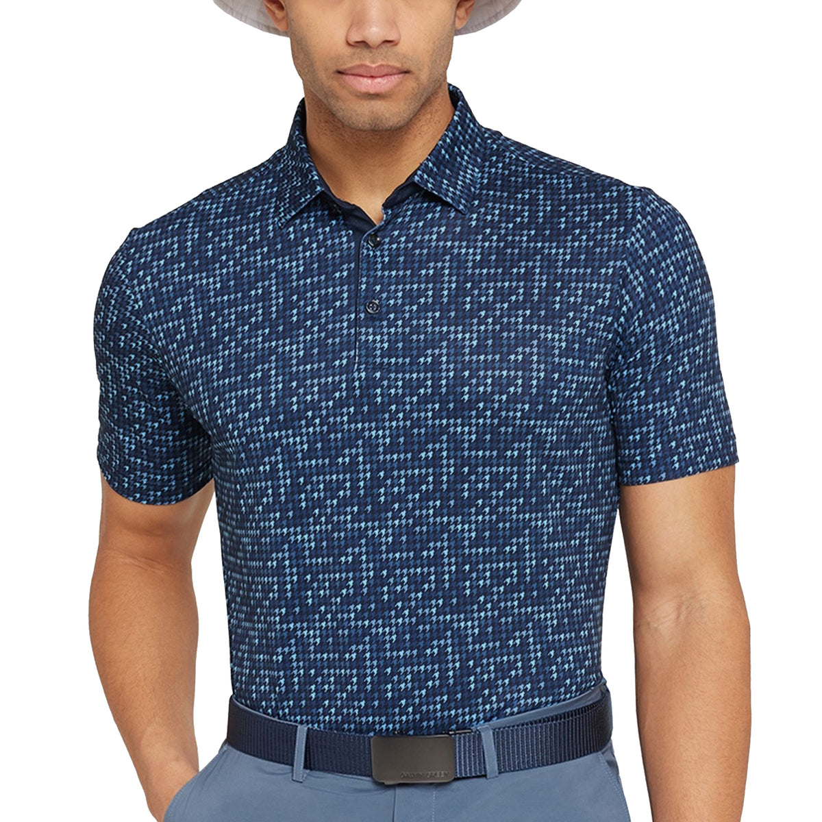 Galvin Green Marlo atmungsaktives Golf Polo -Hemd - Mondlicht Blau/Marine