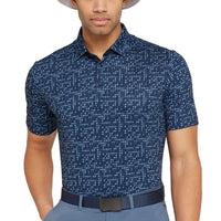 Galvin Green Marlo atmungsaktives Golf Polo -Hemd - Mondlicht Blau/Marine