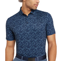 Galvin Green Marlo atmungsaktives Golf Polo -Hemd - Mondlicht Blau/Marine