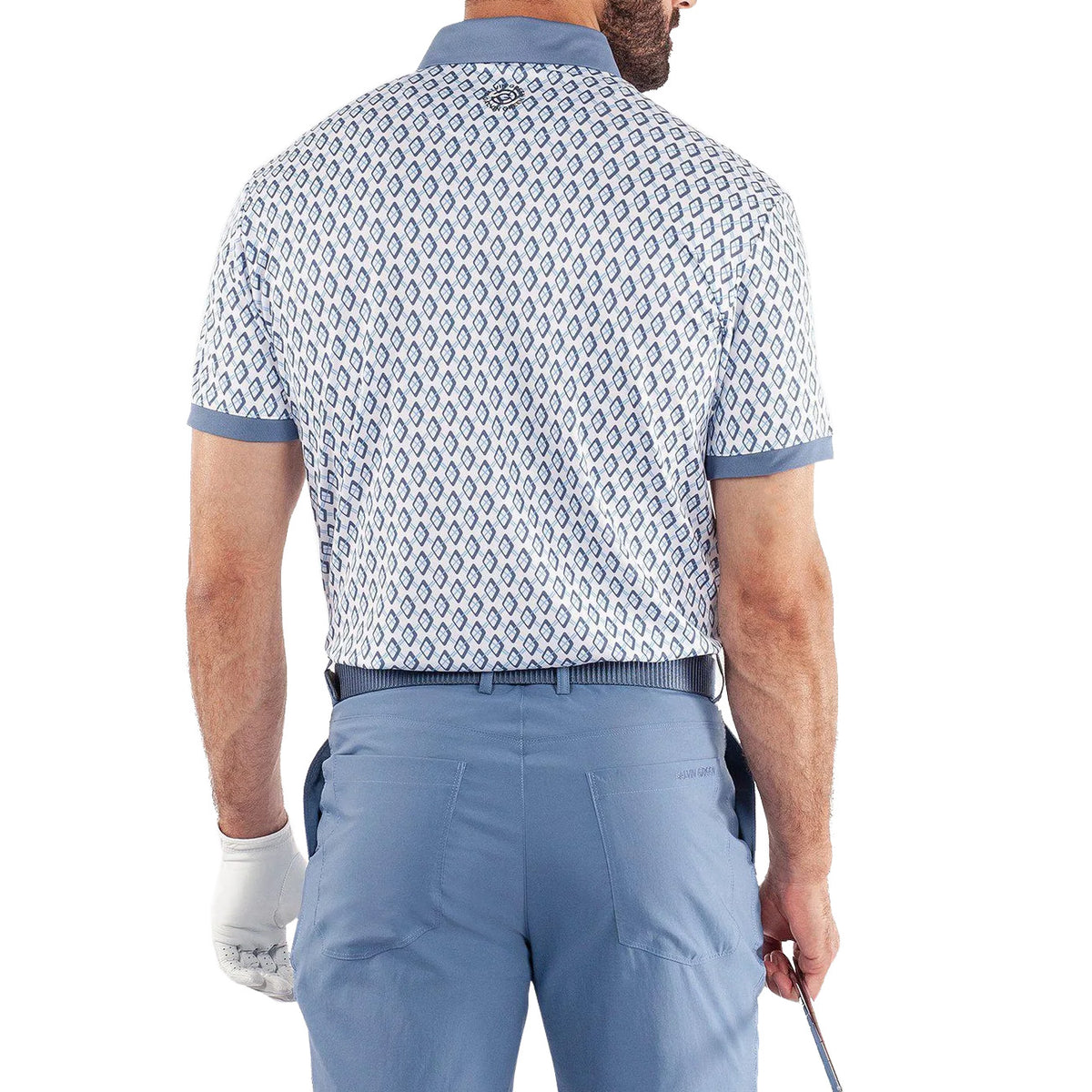 Galvin Green Maxwell Golfhemd - Mondlicht Blau/Weiß