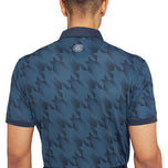Galvin grüne Meilen atmungsaktives Golf Polo -Hemd - Mondlicht Blau/Marine