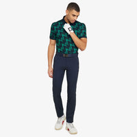 Galvin Green Miles Breathable Golf Polo Shirt - Navy/Golf Green