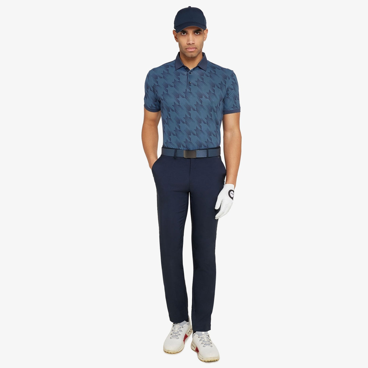 Galvin Green Miles Breathable Golf Polo Shirt - Moonlight Blue/Navy