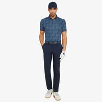 Galvin Green Miles Breathable Golf Polo Shirt - Moonlight Blue/Navy