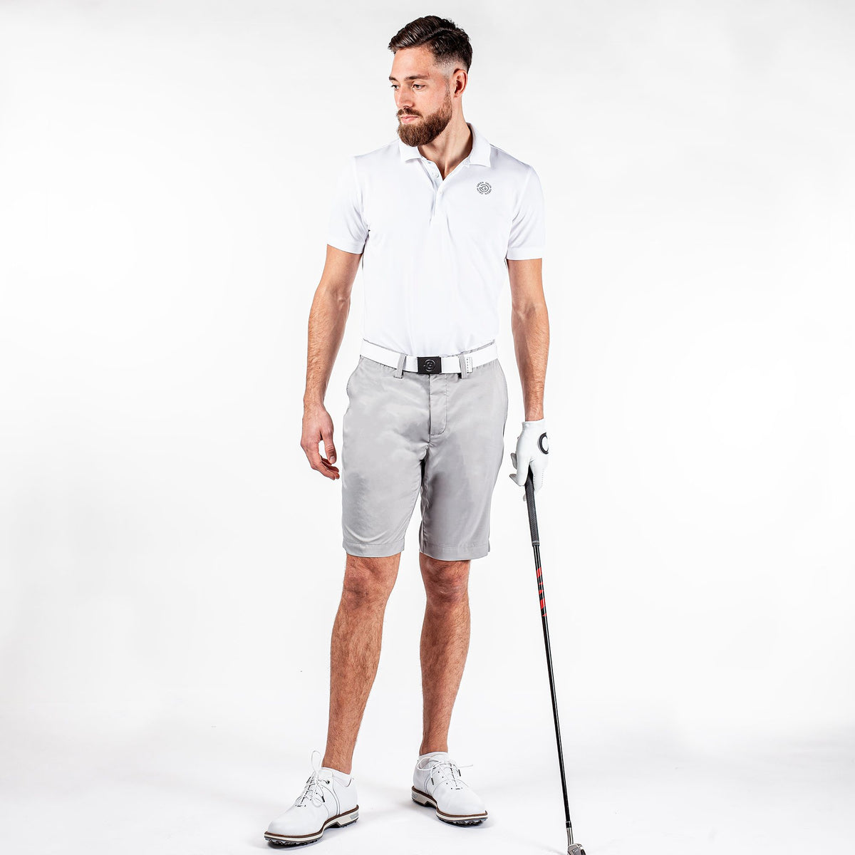 Galvin Green Percy atmungsaktive Golfshorts - hellgrau