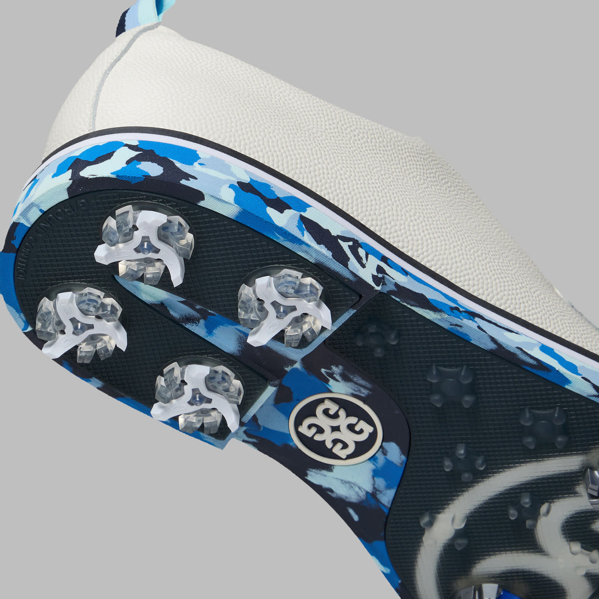 G/Vorder G/Lock Camo Sohle Leder Gallivanter Golfschuhe - Schnee
