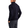 Glenmuir Lauder Viertel Zip Diamond Argyle Baumwollgolfpullover - Marine/ Weiß