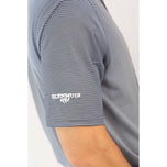 Glenmuir Torrence Micro Stripe Performance Golf Shirt - Marine/ Weiß