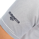 Glenmuir Torrence Micro Stripe Performance Golf Shirt - Weiß/ Marine