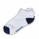 Glenmuir Damen-Golfsocken mit hohem Baumwollanteil, weiß/marineblau gestreift