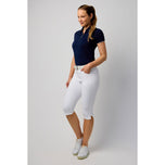 Glenmuir Frauen Phoebe Leichtes Stretch Performance Golf Capri Hosen - Weiß