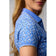 Glenmuir Frauen Amelia 1/4 Zip Performance Golf Polo -Hemd - hellblaue Blumen