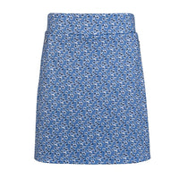 Glenmuir Women's Emeli Lightweight Stretch Performance Golf Skort - Light Blue Flowers