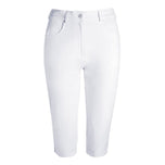 Glenmuir Frauen Phoebe Leichtes Stretch Performance Golf Capri Hosen - Weiß