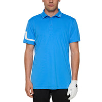 J. Lindeberg Heath Regular Fit Golf Polo Shirt - Sonic Blue