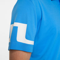 J. Lindeberg Heath Regular Fit Golf Polo Shirt - Sonic Blue