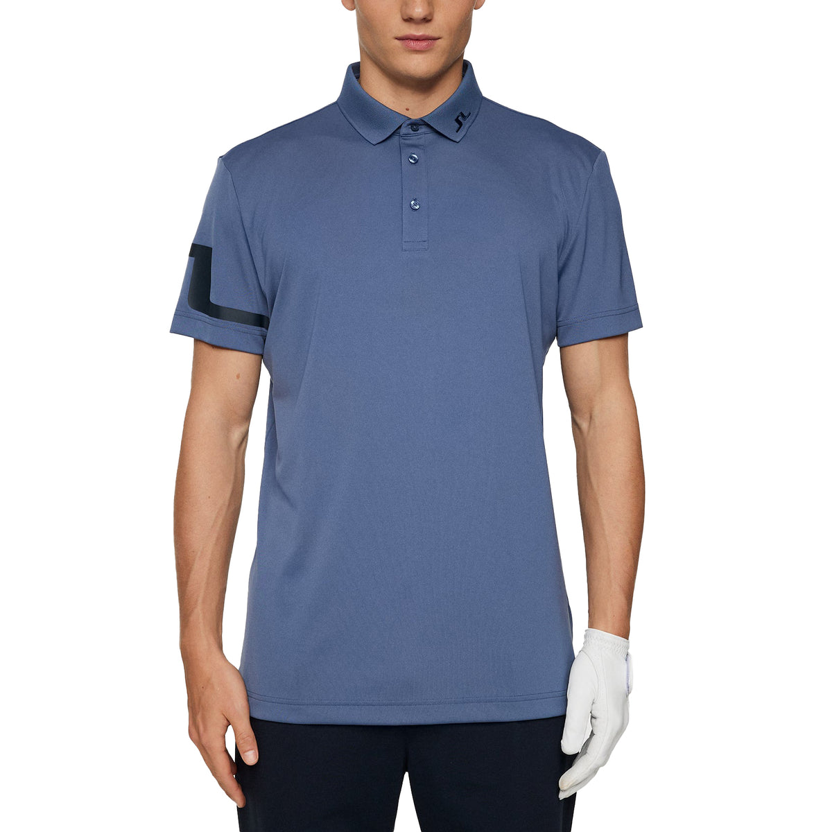 J. Lindeberg Heath Regular Fit Golf Polo -Hemd - Vintage Indigo