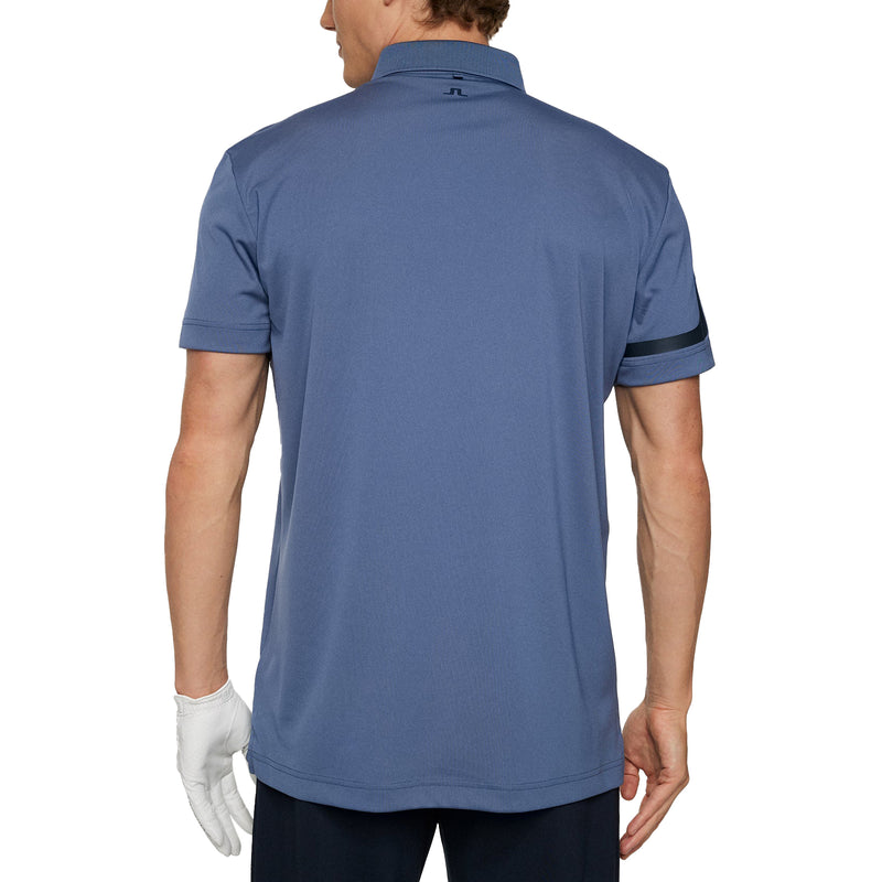 J. Lindeberg Heath Regular Fit Golf Polo -Hemd - Vintage Indigo