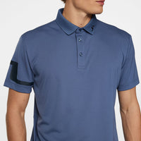 J. Lindeberg Heath Regular Fit Golf Polo -Hemd - Vintage Indigo