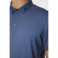J. Lindeberg Heath Regular Fit Golf Polo -Hemd - Vintage Indigo