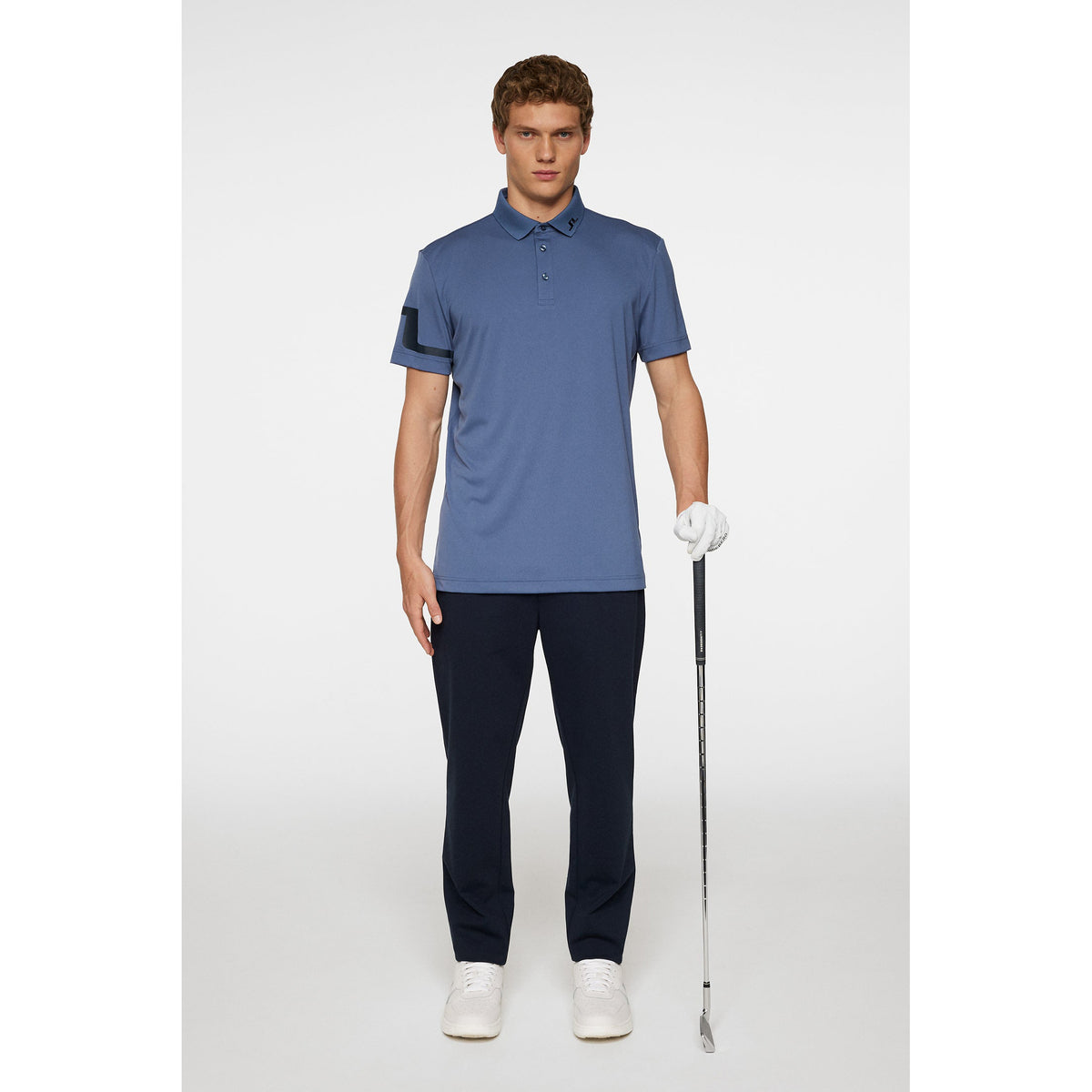 J. Lindeberg Heath Regular Fit Golf Polo -Hemd - Vintage Indigo