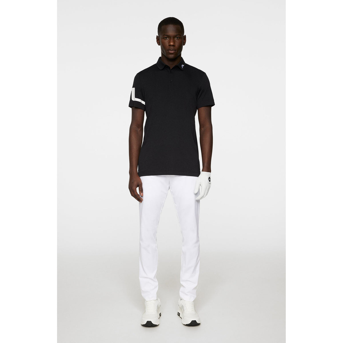 J. Lindeberg Heath Regular Fit Golf Polo -Hemd - schwarz